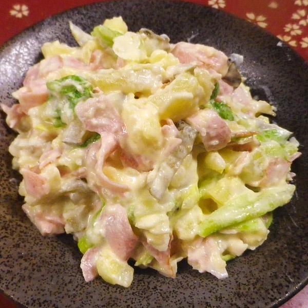 キャベツピクルスハムのポテトサラダ