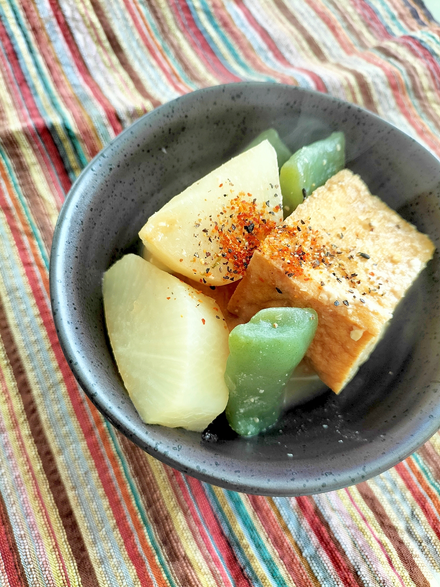 厚揚げと大根の味噌煮♩