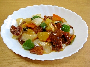 お肉がやわらかい酢豚