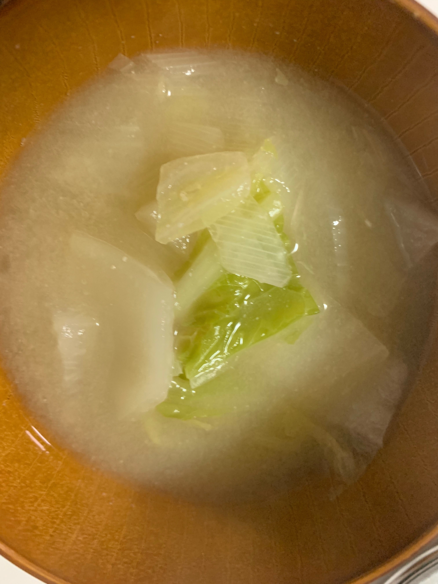簡単♫白菜×大根×長ネギの味噌汁