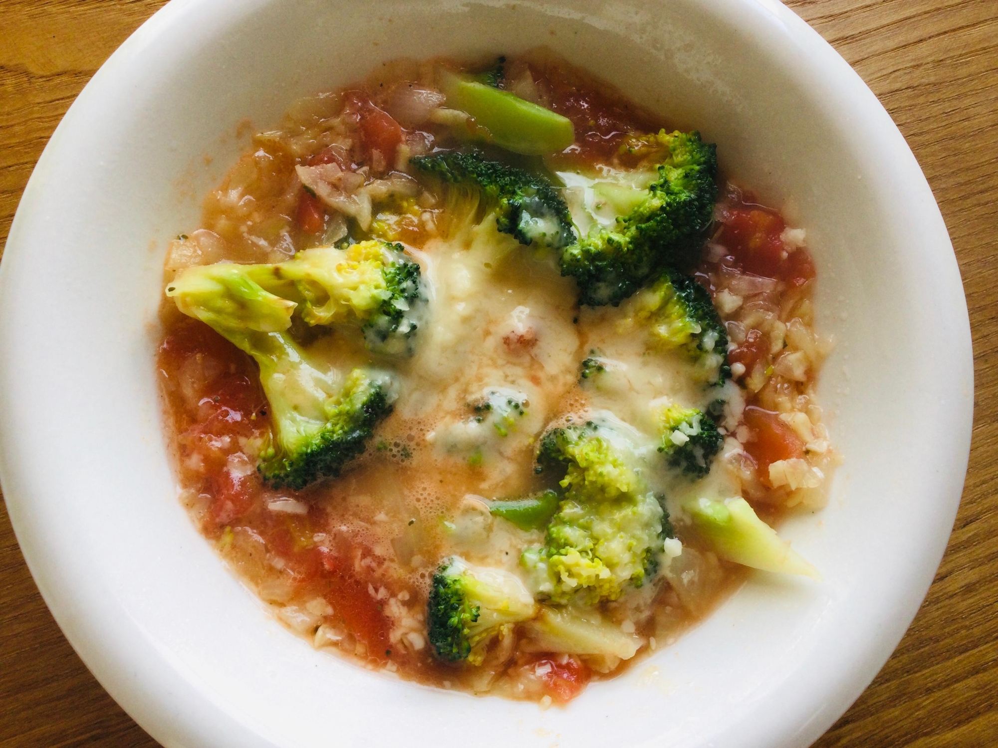 ブロッコリーとトマトの簡単時短スープ