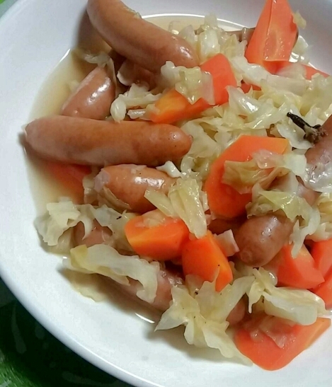 時短 ソーセージdeシュークルート レシピ 作り方 By Cuptea 楽天レシピ