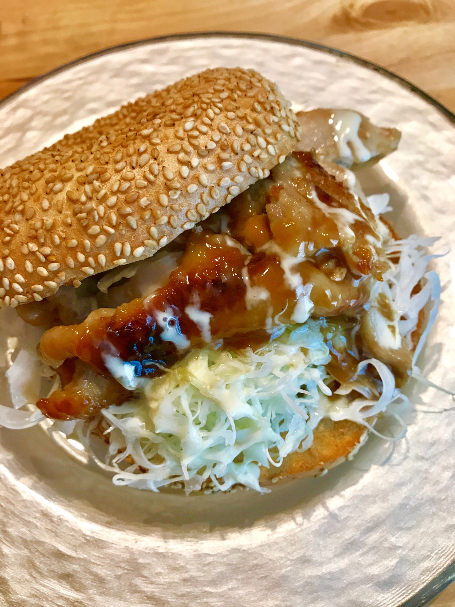 Chicken Teriyaki Recipe チキンマスタード照り焼きベーグルサンド Youtube