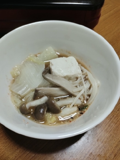 きのこたっぷり水炊き鍋〜今日のお鍋〜