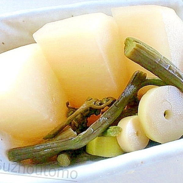 めんつゆだけで大根と山菜の煮物 レシピ 作り方 By Suzhoutomo 楽天レシピ めんつゆだけで大根と山菜の煮物 レシピ 作り方 By Suzhoutomo 楽天レシピ