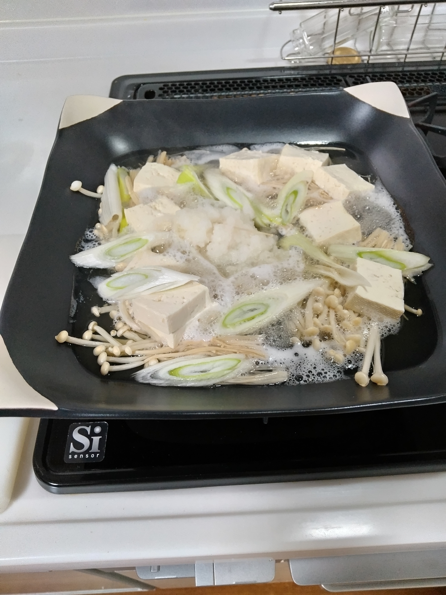 みぞれ鍋に〆は饂飩で