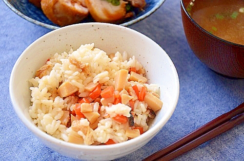 生姜とたけのこの混ぜご飯