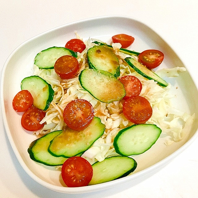 キャベツときゅうりとミニトマトのサラダ レシピ 作り方 By えだ豆カシューナッツ 楽天レシピ