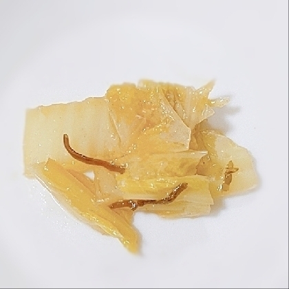 白菜と切り昆布のおひたし