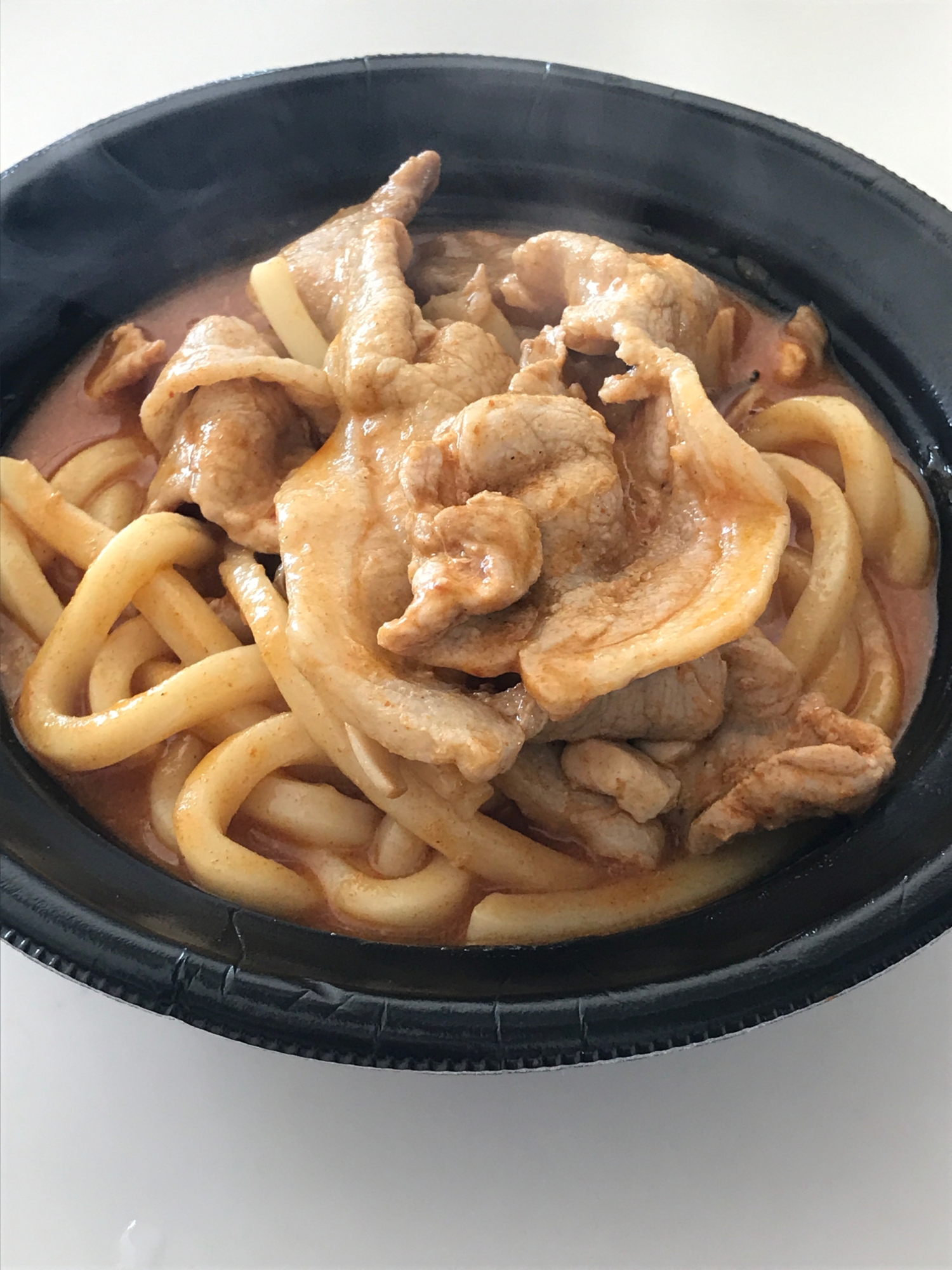 スンドゥブの素で肉うどん