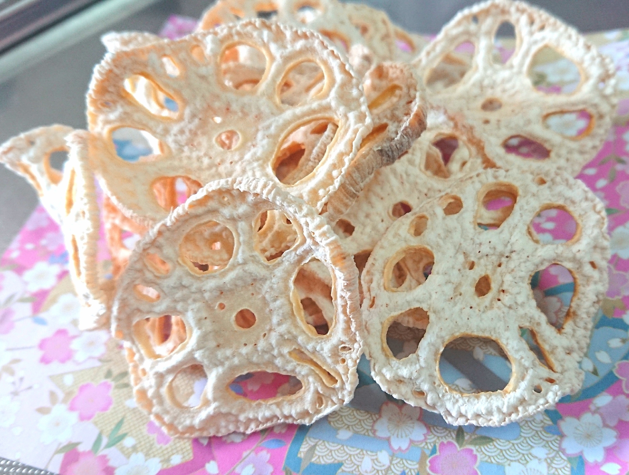 ヘルシー!レンコンチップス★フードドライヤー使用