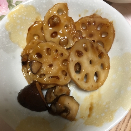 蓮根と椎茸の煮物