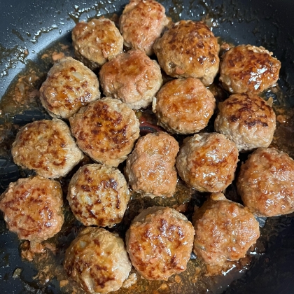 豚ひき肉で作る、照り焼き風つくね！