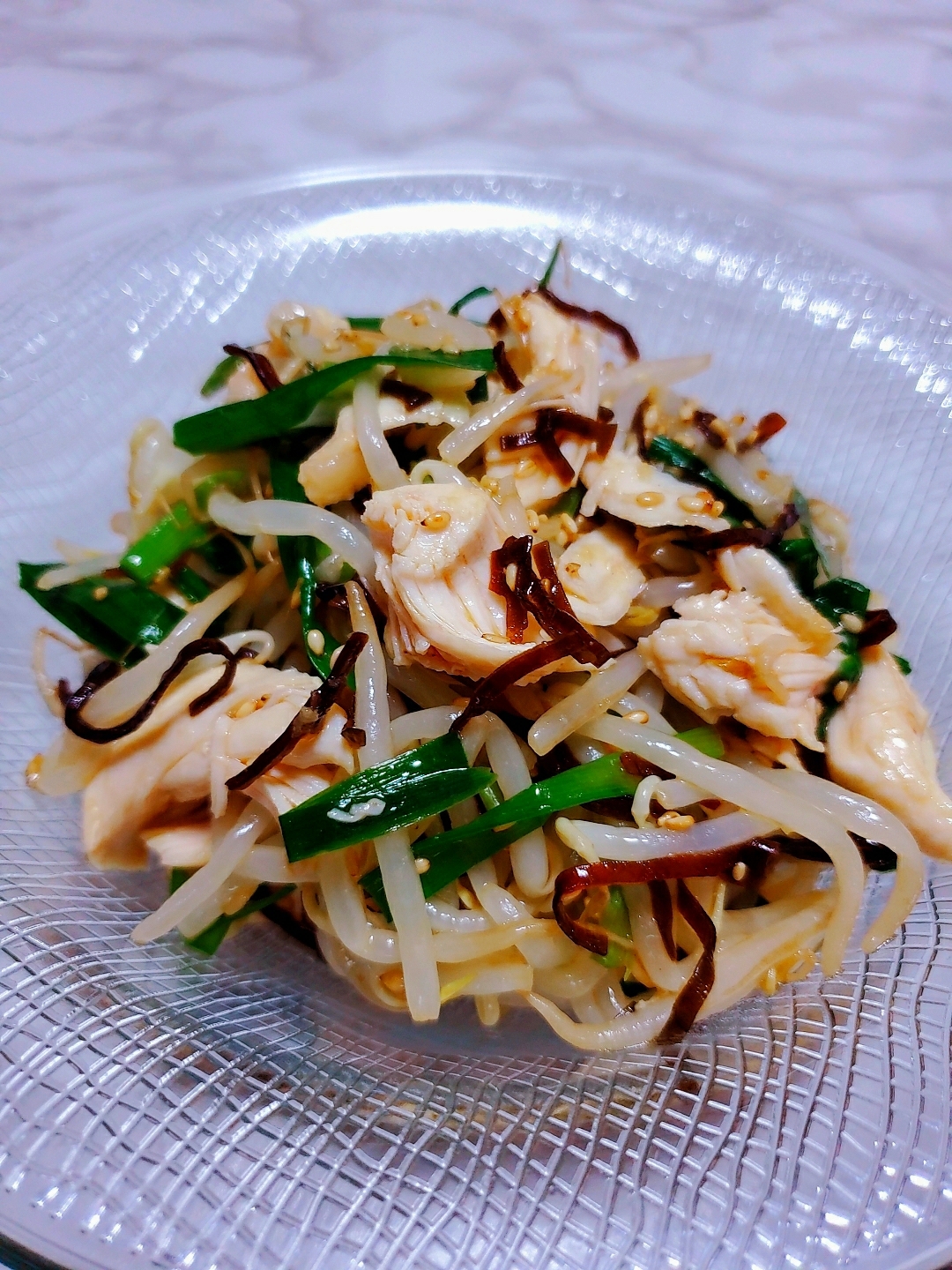 ささみとニラもやしの塩昆布ナムル レシピ 作り方 By じゅん たま 楽天レシピ ささみとニラもやしの塩昆布ナムル レシピ 作り方 By じゅん たま 楽天レシピ