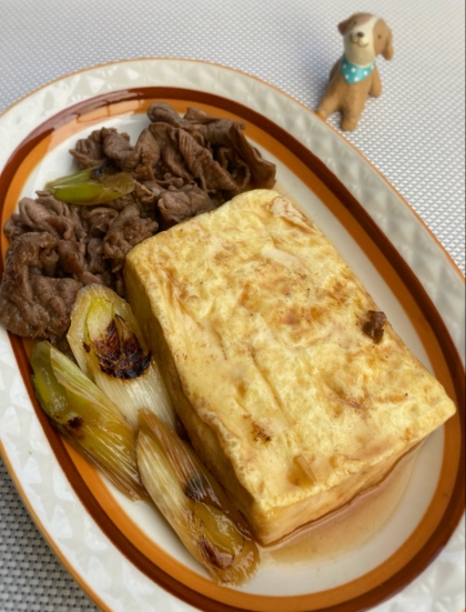 グルヤマさん、フライパンで肉豆腐を作りました♪こんなに美味しい肉豆腐が、簡単にできてしまうなんて、とても感動です。素敵なレシピありがとうございます❣️