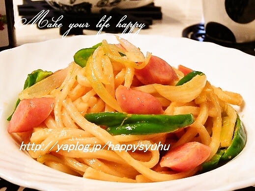 うまソースdeうどん ナポリタン レシピ 作り方 By ジャカランダ 楽天レシピ