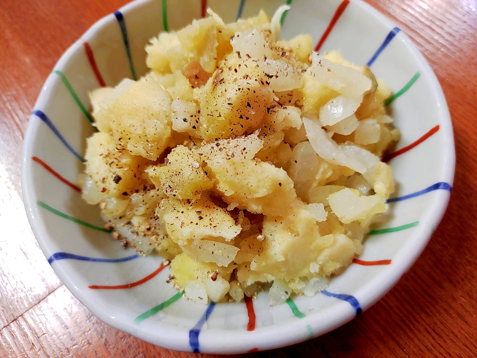 ●簡単♪玉葱たっぷり薩摩芋サラダavec仏産バター