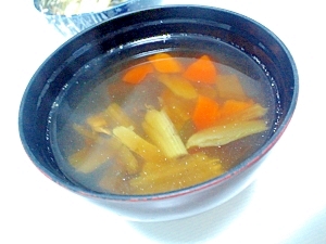小松菜の節約スープ