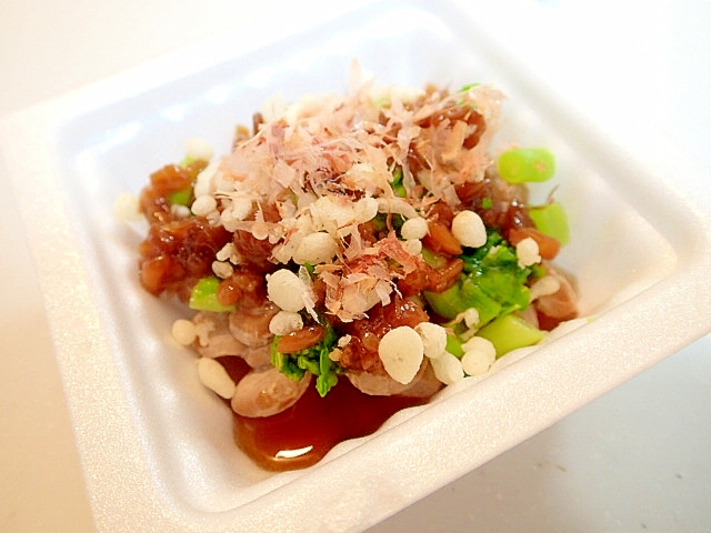 金山寺味噌で 菜の花と天かすとおかかの納豆 レシピ 作り方 By ぷ みぃまま 楽天レシピ 金山寺味噌で 菜の花と天かすとおかかの納豆 レシピ 作り方 By ぷ みぃまま 楽天レシピ