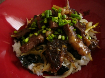 元気を出そう！牛ステーキ丼