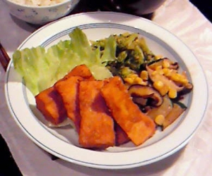 タンドリーチキン風高野豆腐のパコーラ