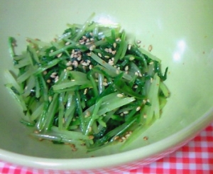 水菜のナムル風