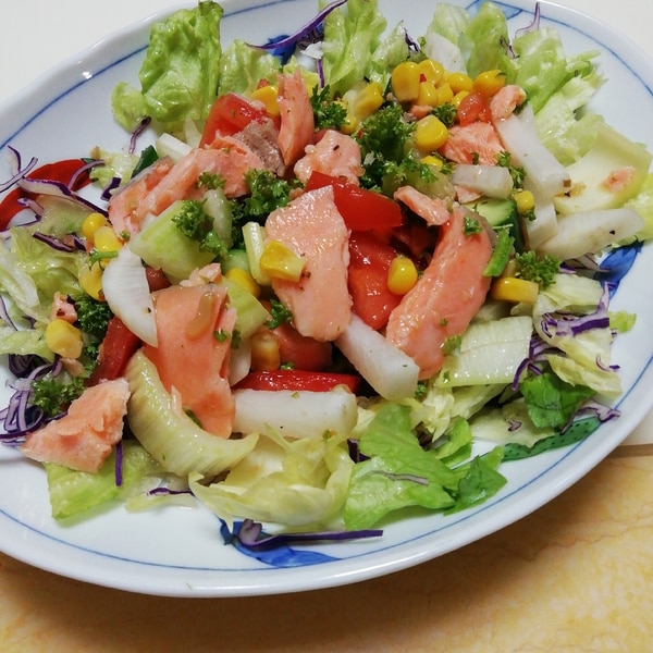 サーモントラウトと野菜のイタリアンサラダ レシピ 作り方 By イク9110 楽天レシピ サーモントラウトと野菜のイタリアンサラダ レシピ 作り方 By イク9110 楽天レシピ