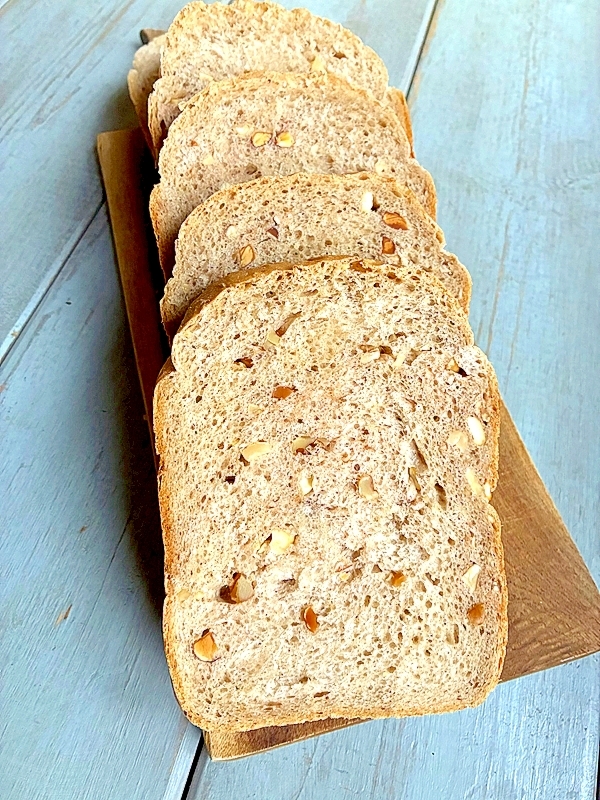 白神こだま酵母＊HBでシナモンとミックスナッツパン