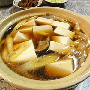 ネギ豆腐鍋