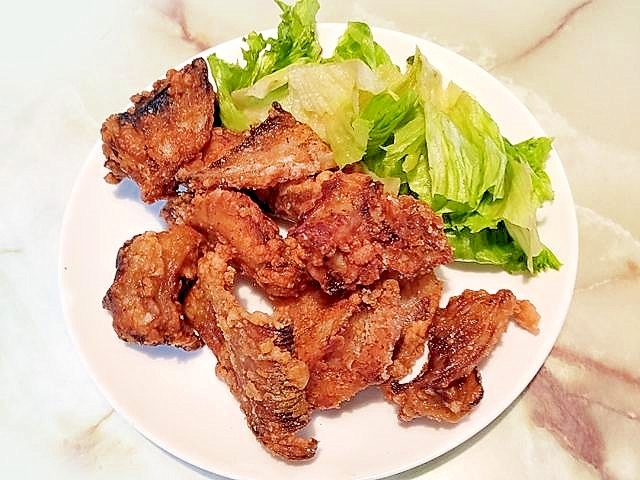 カリコリ食感が楽しい?かすべのから揚げ♪