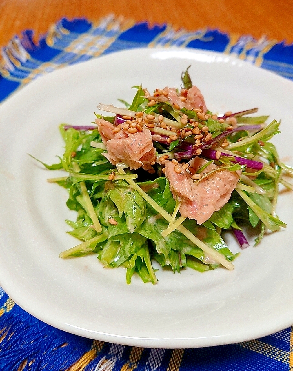 栄養満点！冬の葉野菜簡単サラダ♪