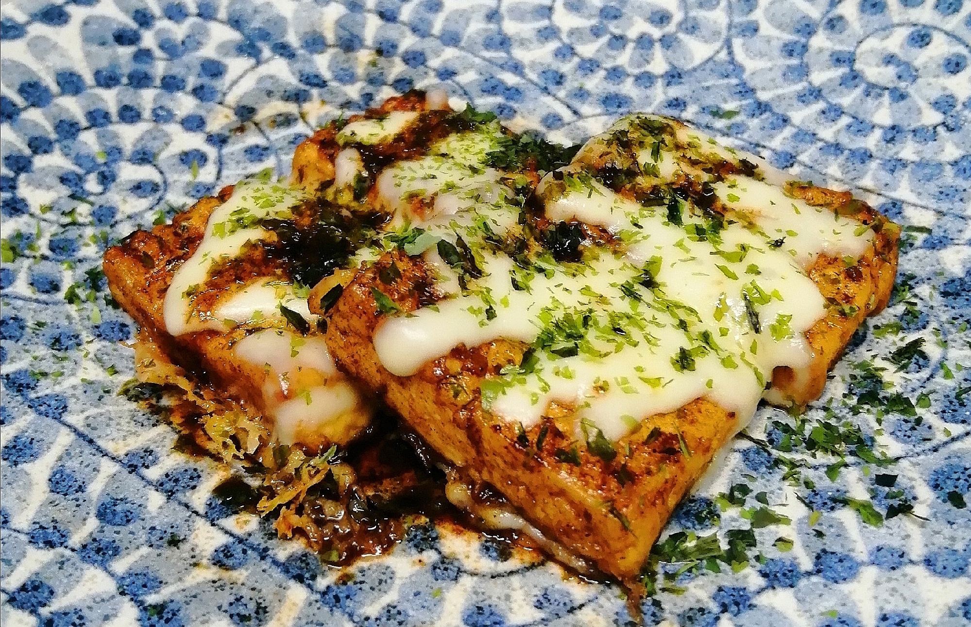 豆腐ステーキ！お好み焼き風