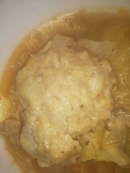 和風のホッコリ旨味♡鶏団子入り豆乳味噌スープ
