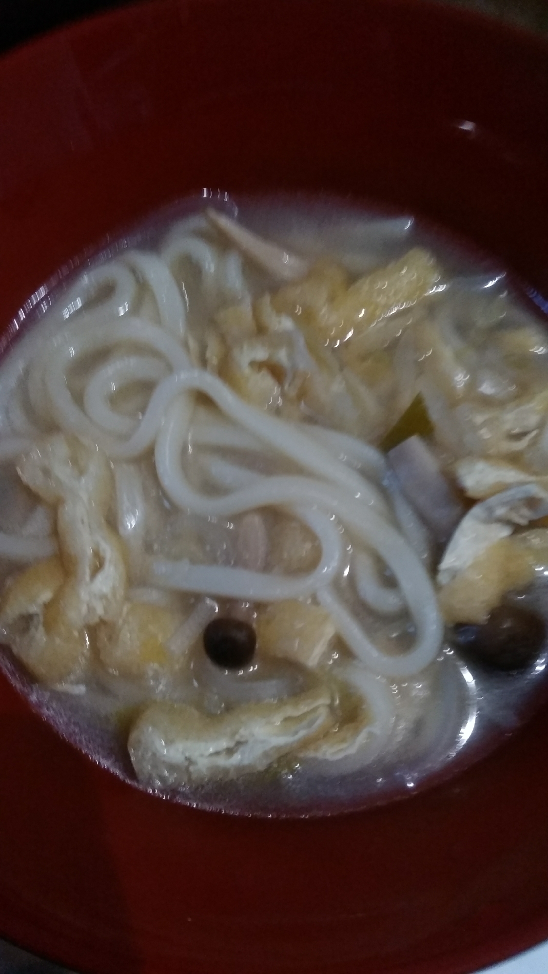 きつねとしめじうどん