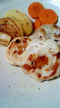 薄切り豚肉で ロールステーキ