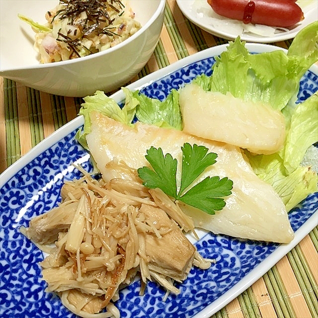 アブラカレイとエノキの簡単すぎてありがとうソテー