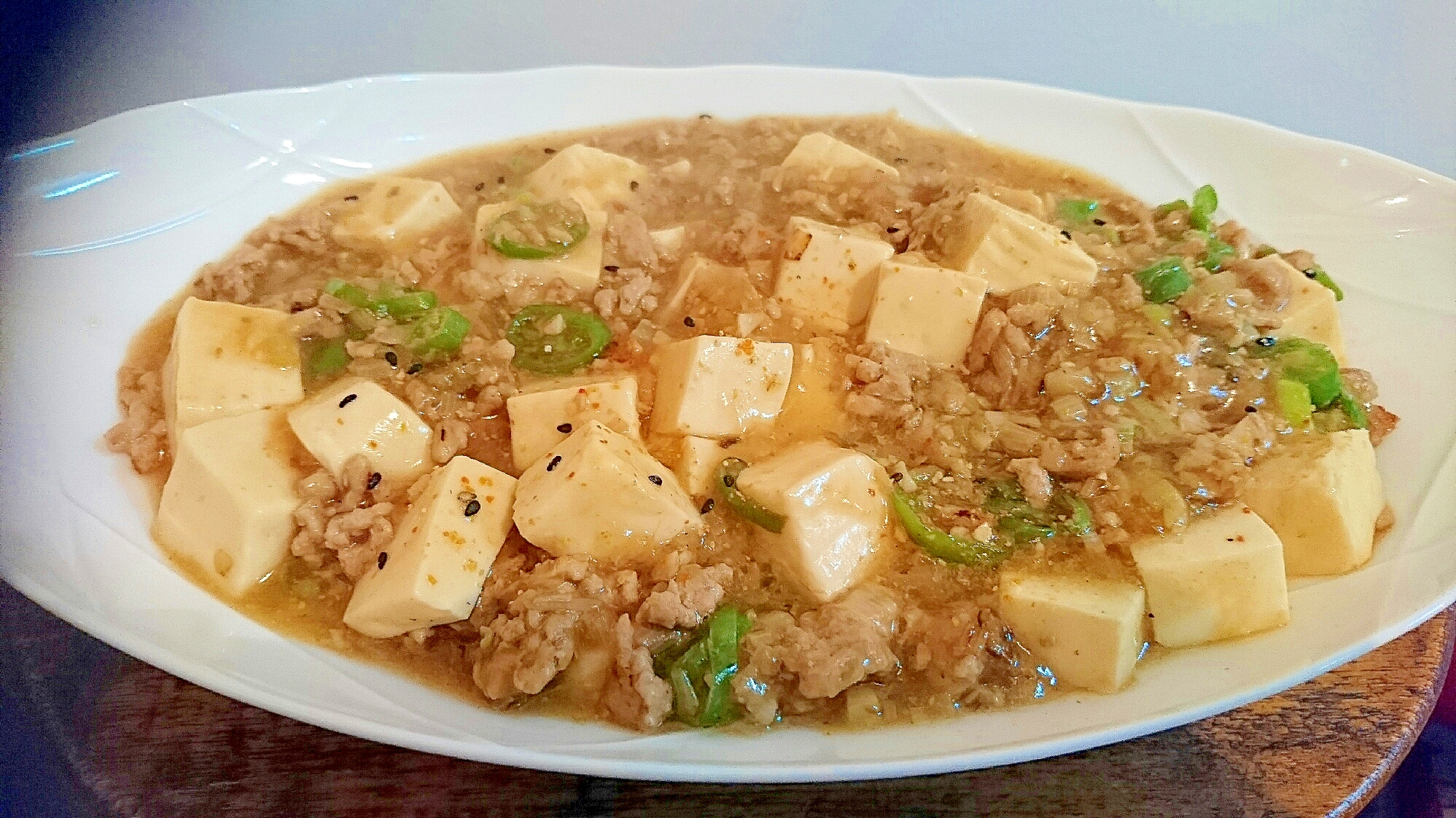 七味で簡単麻婆豆腐