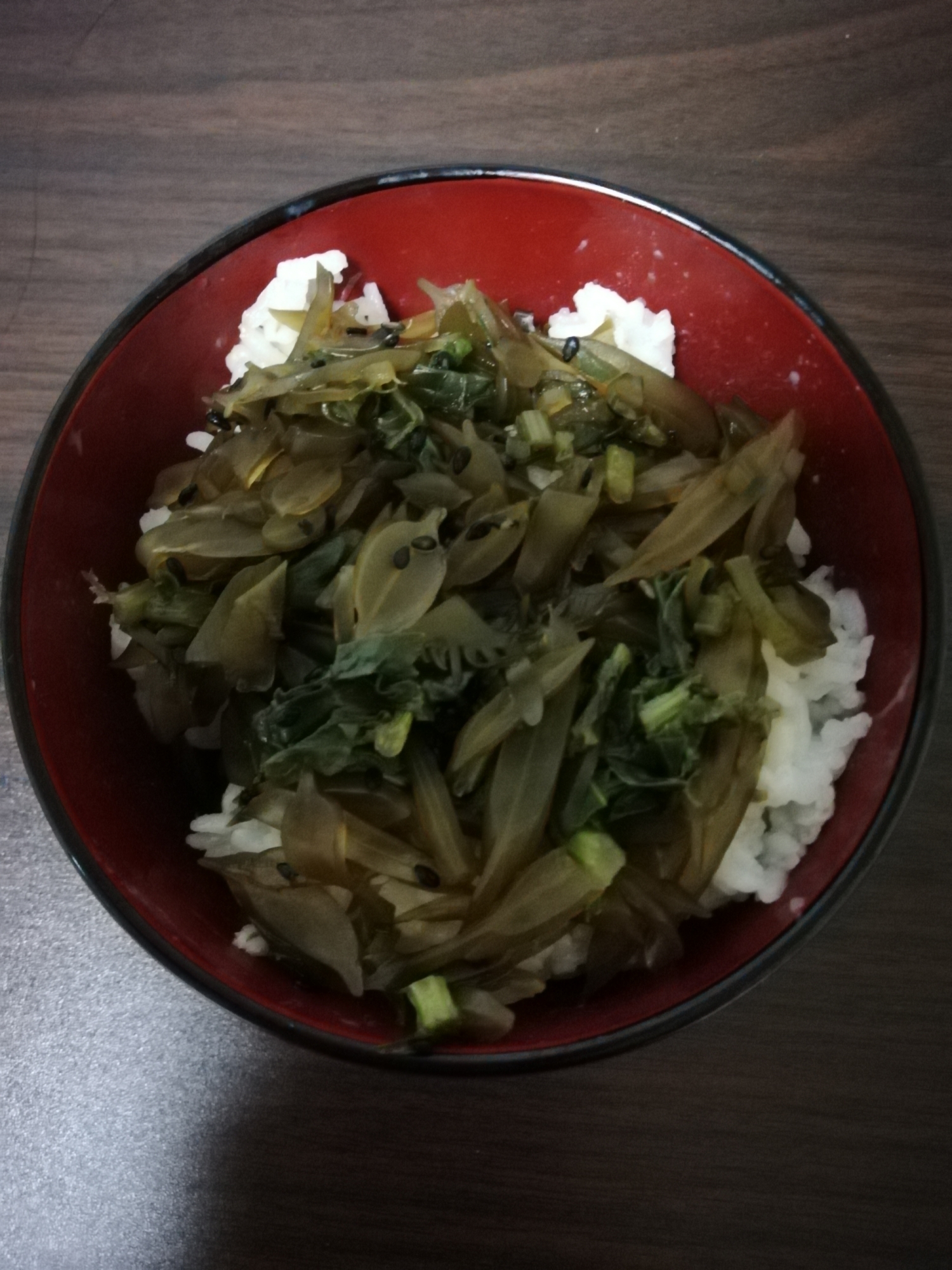 茎ワカメの佃煮ご飯