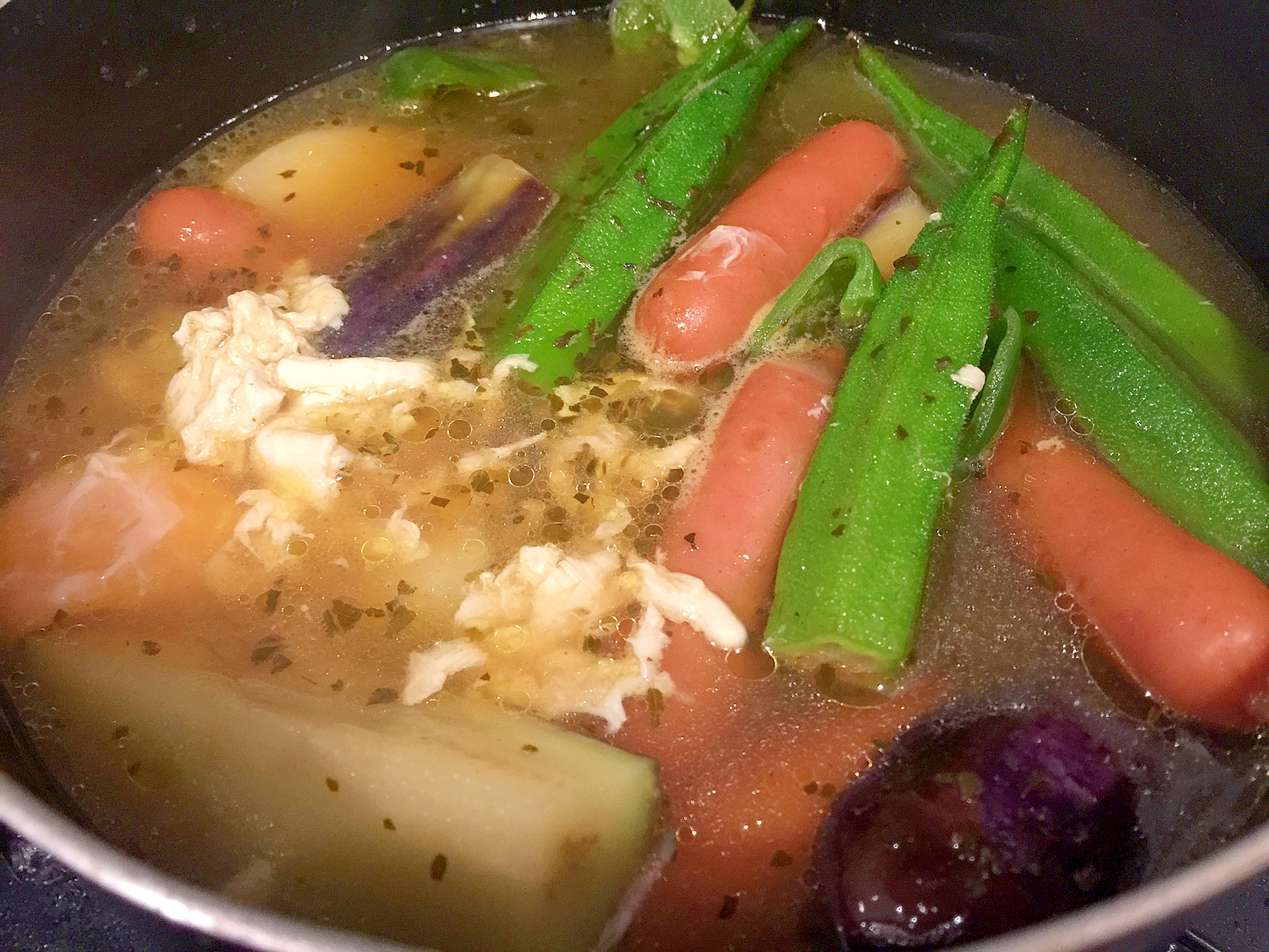 簡単！素揚げ野菜スープカレー！