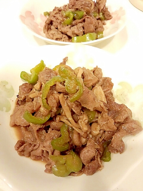 牛肉の甘辛炒め
