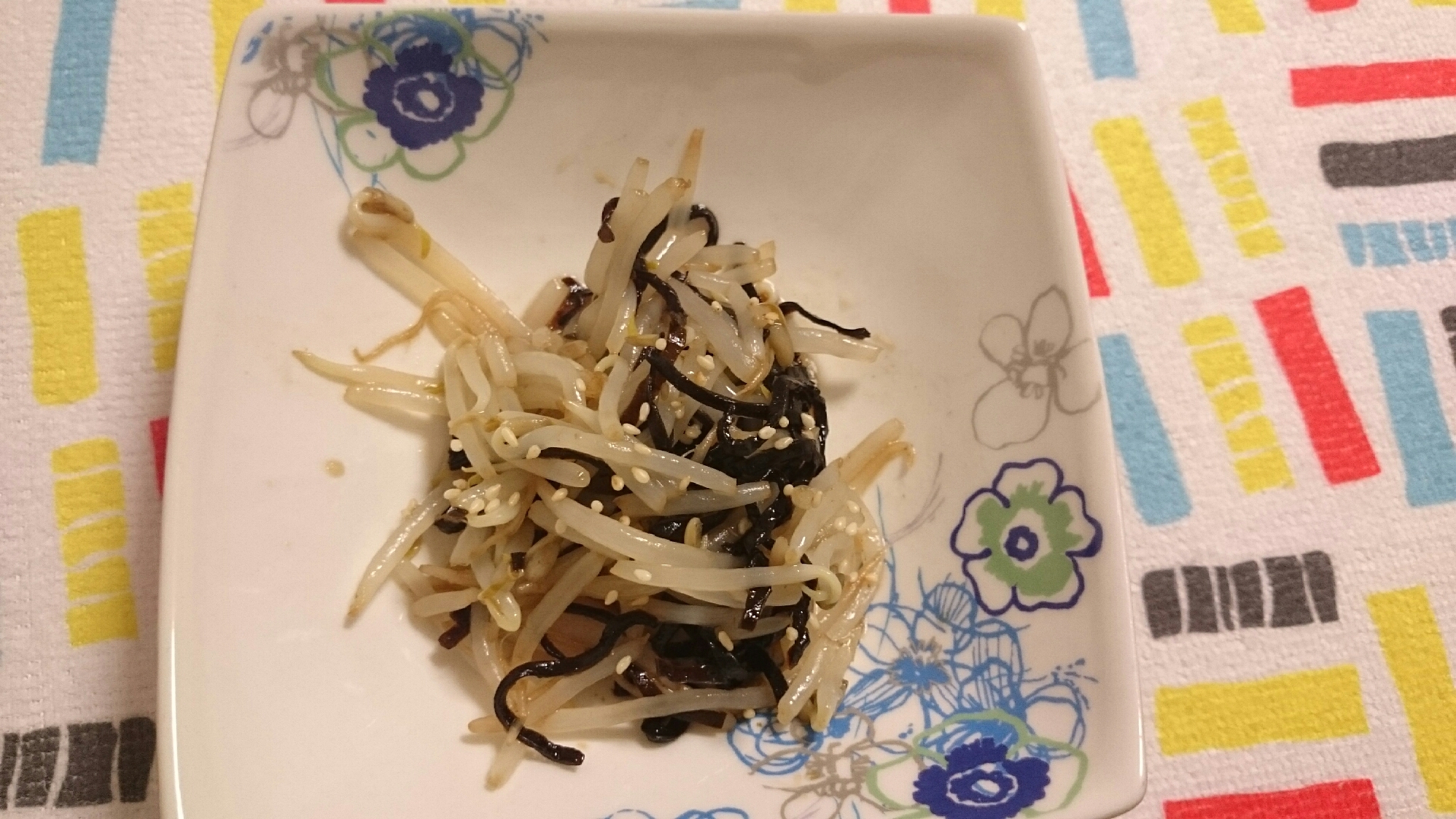 【簡単】もやし×塩昆布