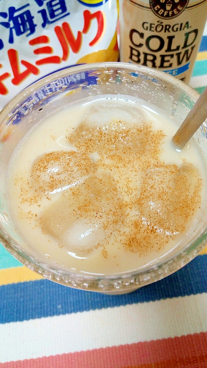 アイス☆スキムミルク入りチャイ風カフェラテ♪