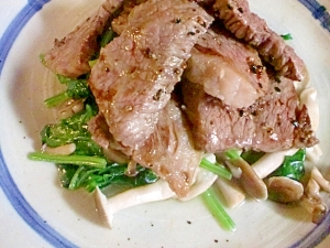 一口ステーキ ほうれん草炒め添え レシピ 作り方 By Hiromu 楽天レシピ 一口ステーキ ほうれん草炒め添え レシピ 作り方 By Hiromu 楽天レシピ