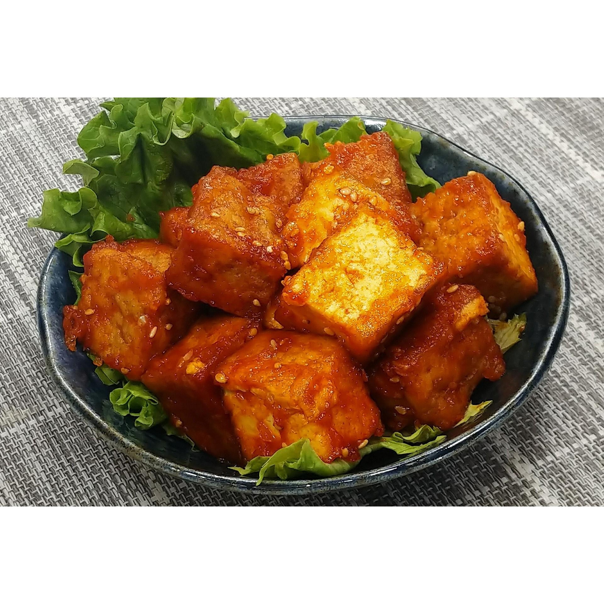 韓国風のピリ辛味に！！ヤンニョム厚揚げ★動画あり★
