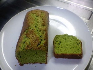 45分後 抹茶のパウンドケーキが焼きあがります レシピ 作り方 By 鎌倉梅子 楽天レシピ