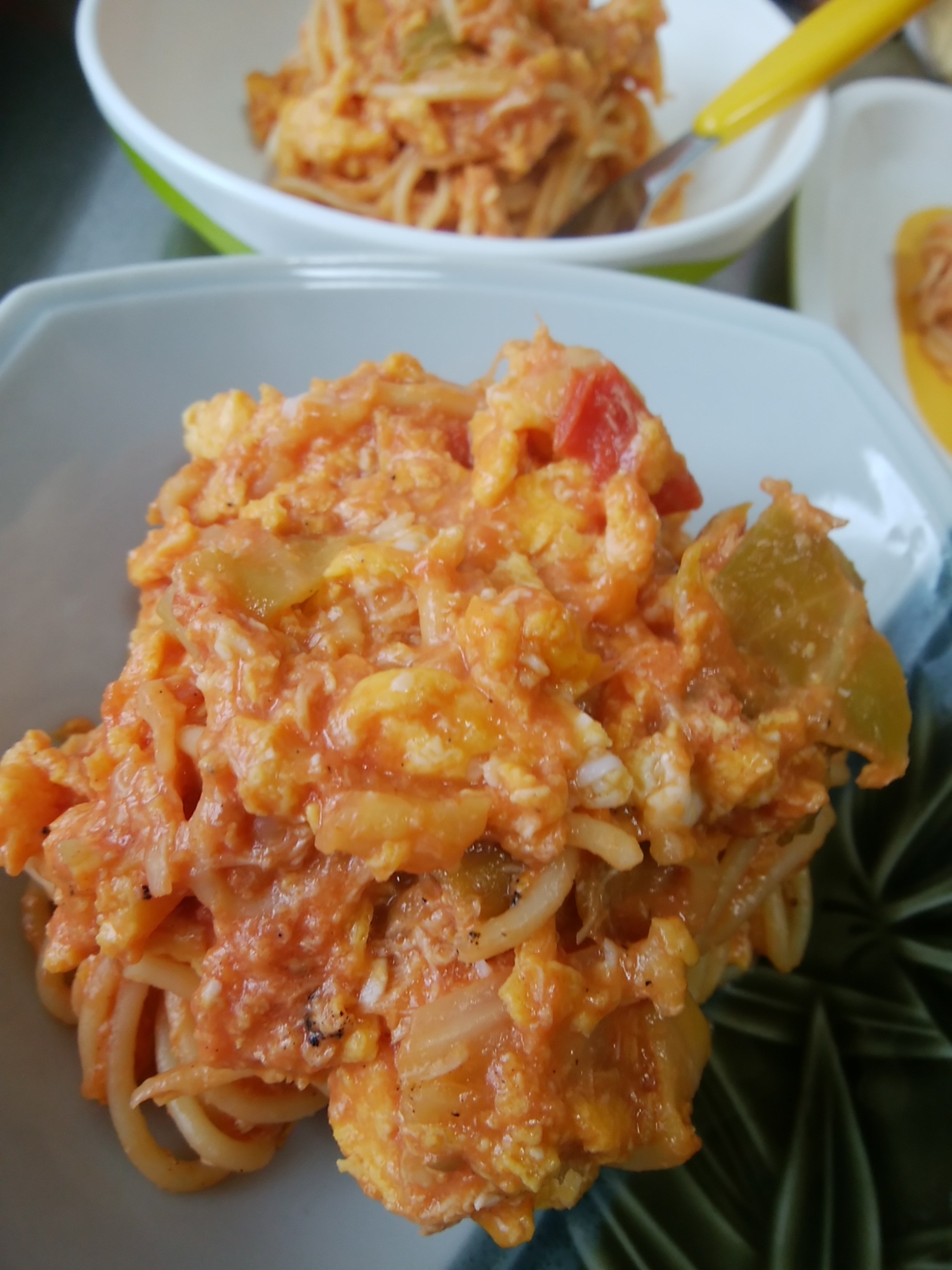 余ったナポリタンをアレンジ♪