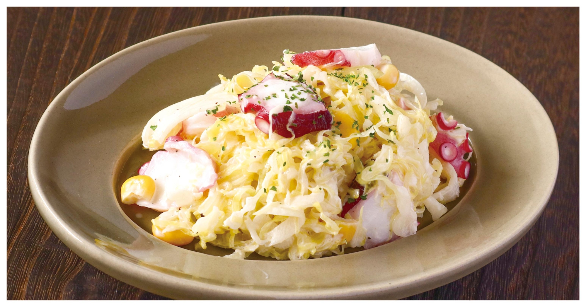 たことキャベツのコールスロー