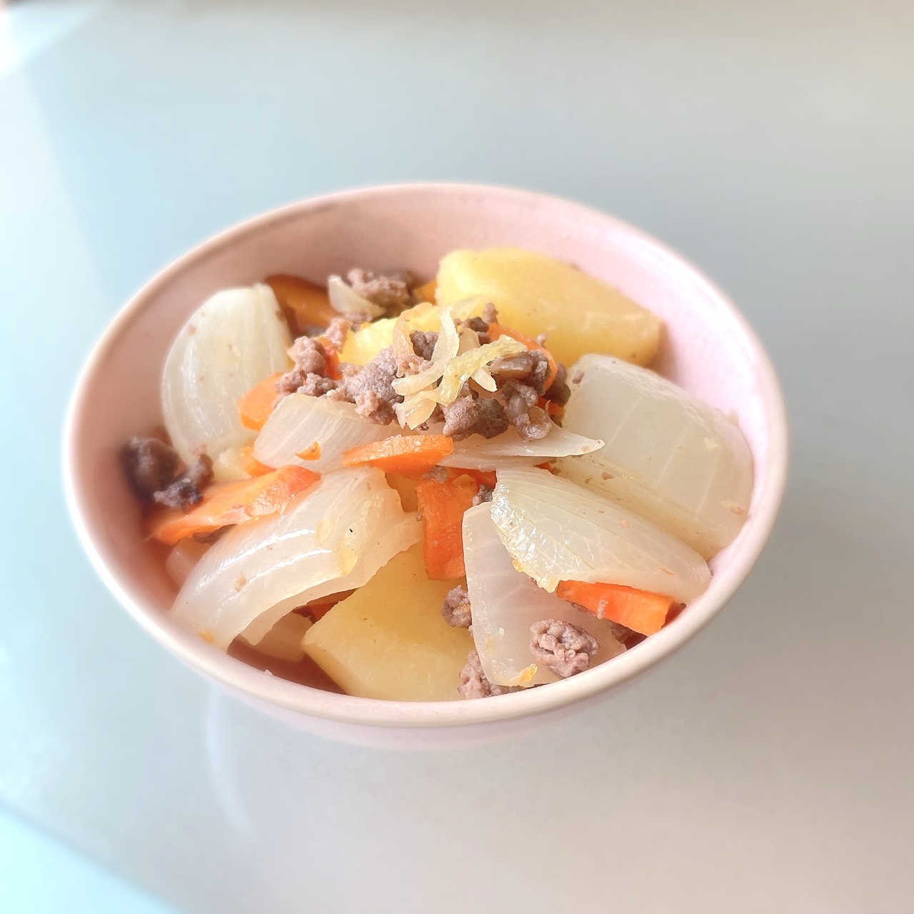 ノンオイル！牛ひき肉の生姜肉じゃが