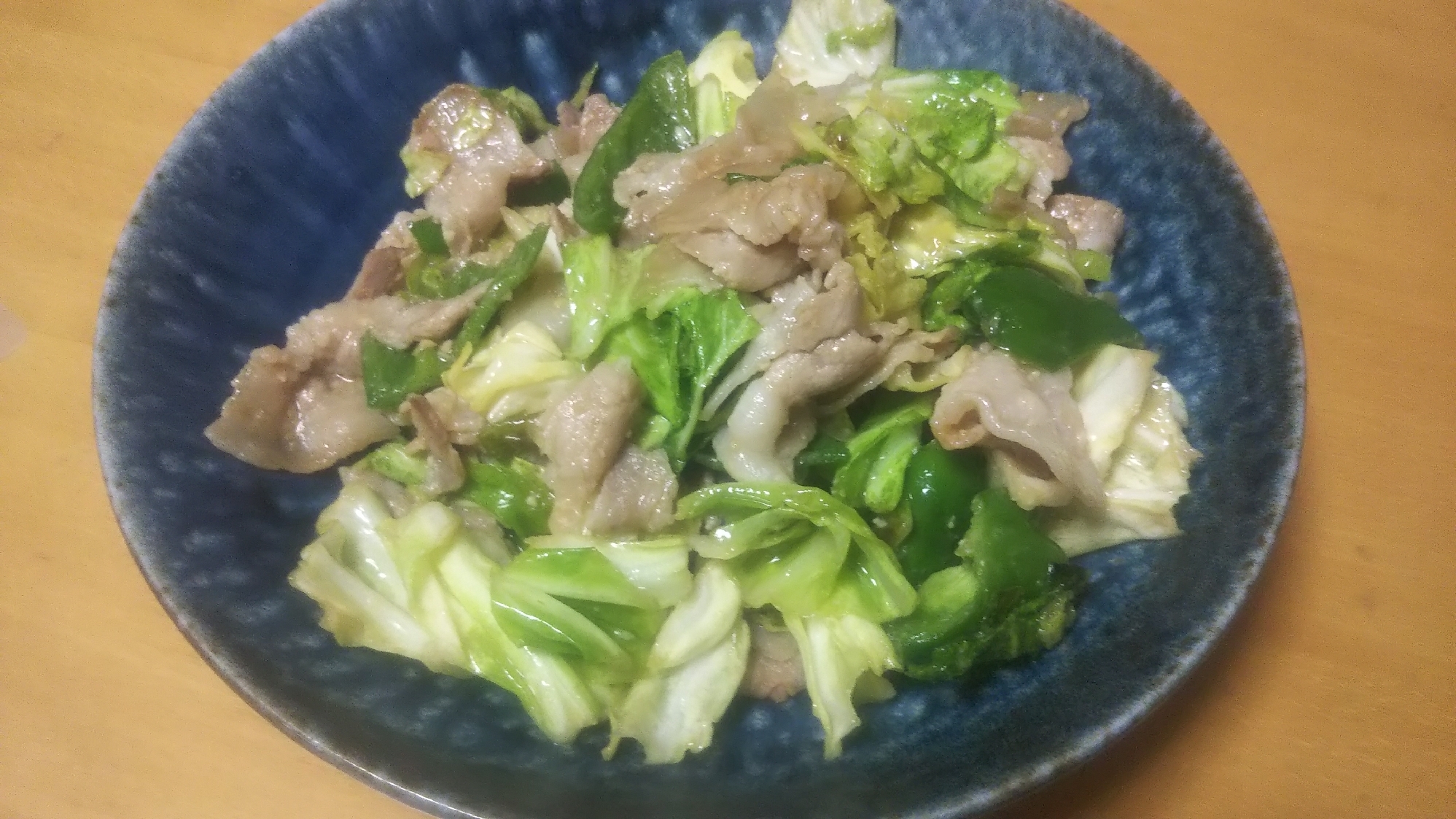 豚バラキャベツの甘みそ炒め