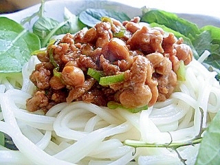 納豆肉味噌そうめん レシピ 作り方 By Makura S 楽天レシピ